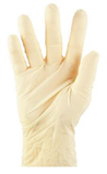 Latex Gloves Powder Free White, 6g, Large, 100Pack